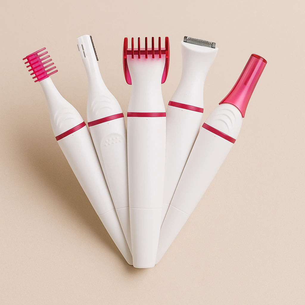 Depilador Feminino 5 em 1 Portátil para Corpo e Rosto - SoftTrim