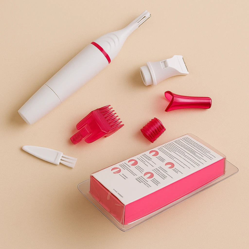 Depilador Feminino 5 em 1 Portátil para Corpo e Rosto - SoftTrim