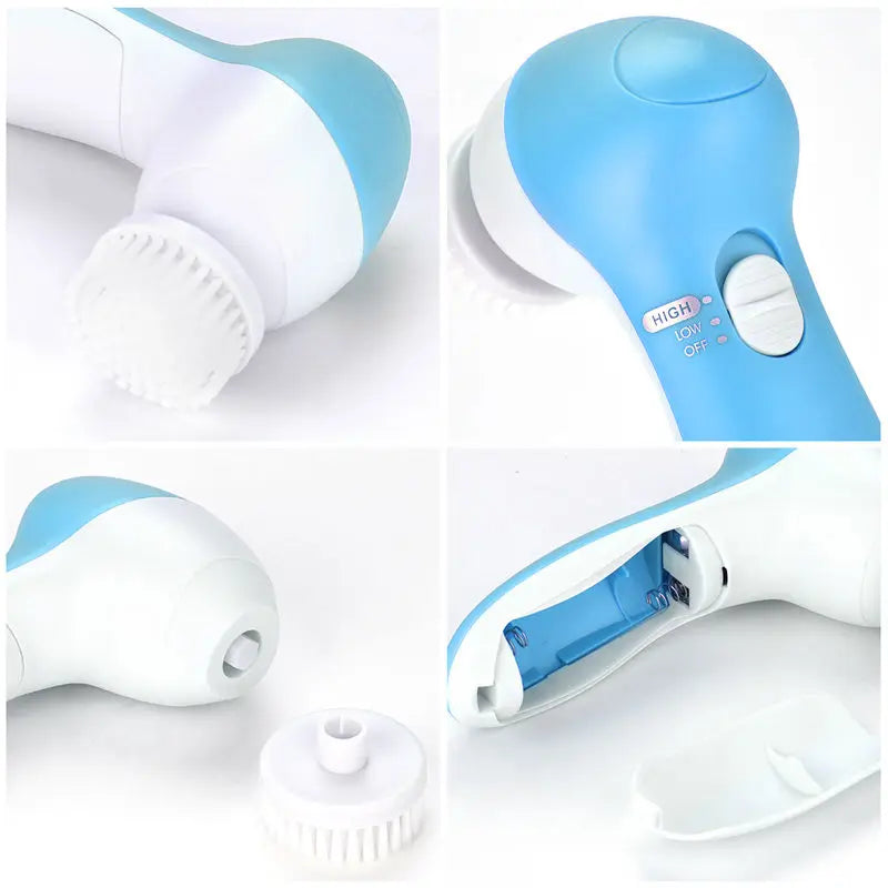 Limpador Facial Elétrico 5 em 1 - Cuidados com a Pele