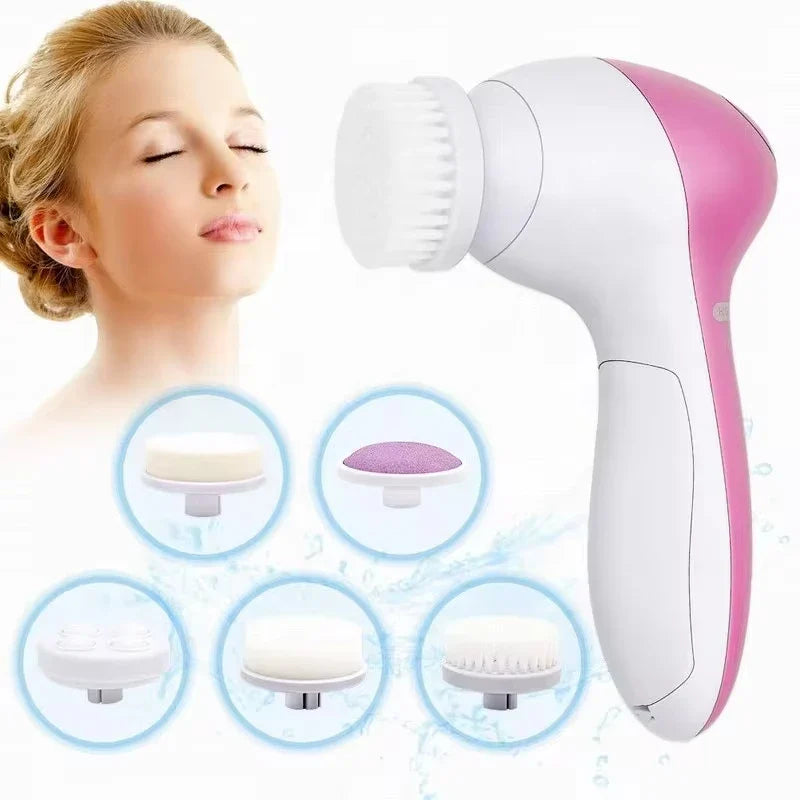 Limpador Facial Elétrico 5 em 1 - Cuidados com a Pele