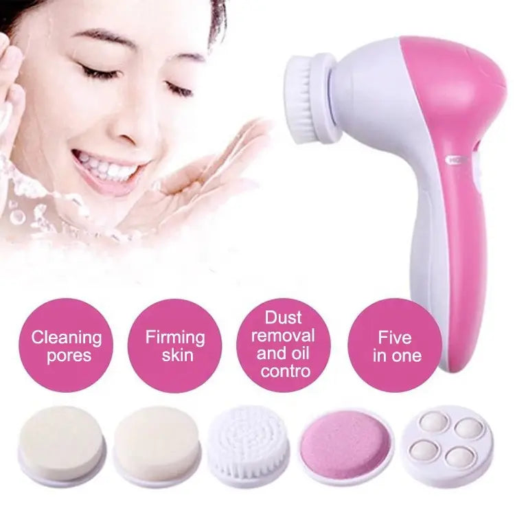Limpador Facial Elétrico 5 em 1 - Cuidados com a Pele