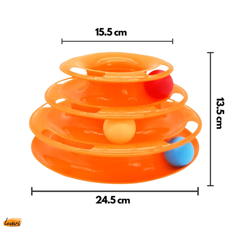 Torre Interativa com Bolinhas para Gatos