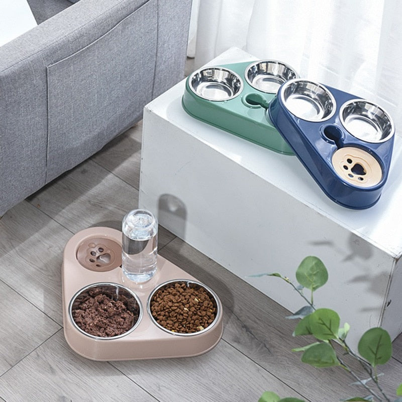 Tigela Inox Multiuso para Pets 3 em 1 / 2 em 1 Alta Durabilidade - Pet Bowl